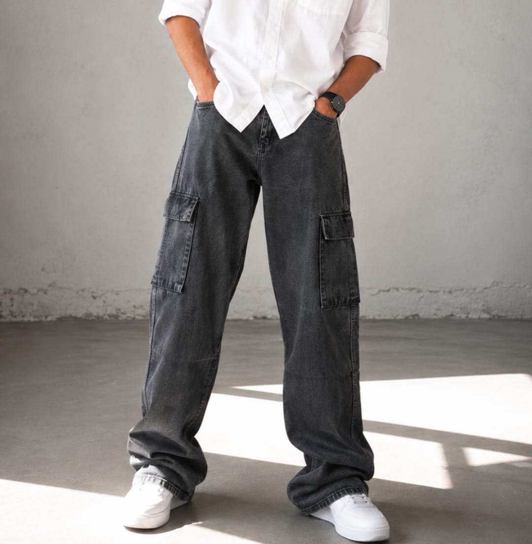 CARGO BAGGY JEANS
